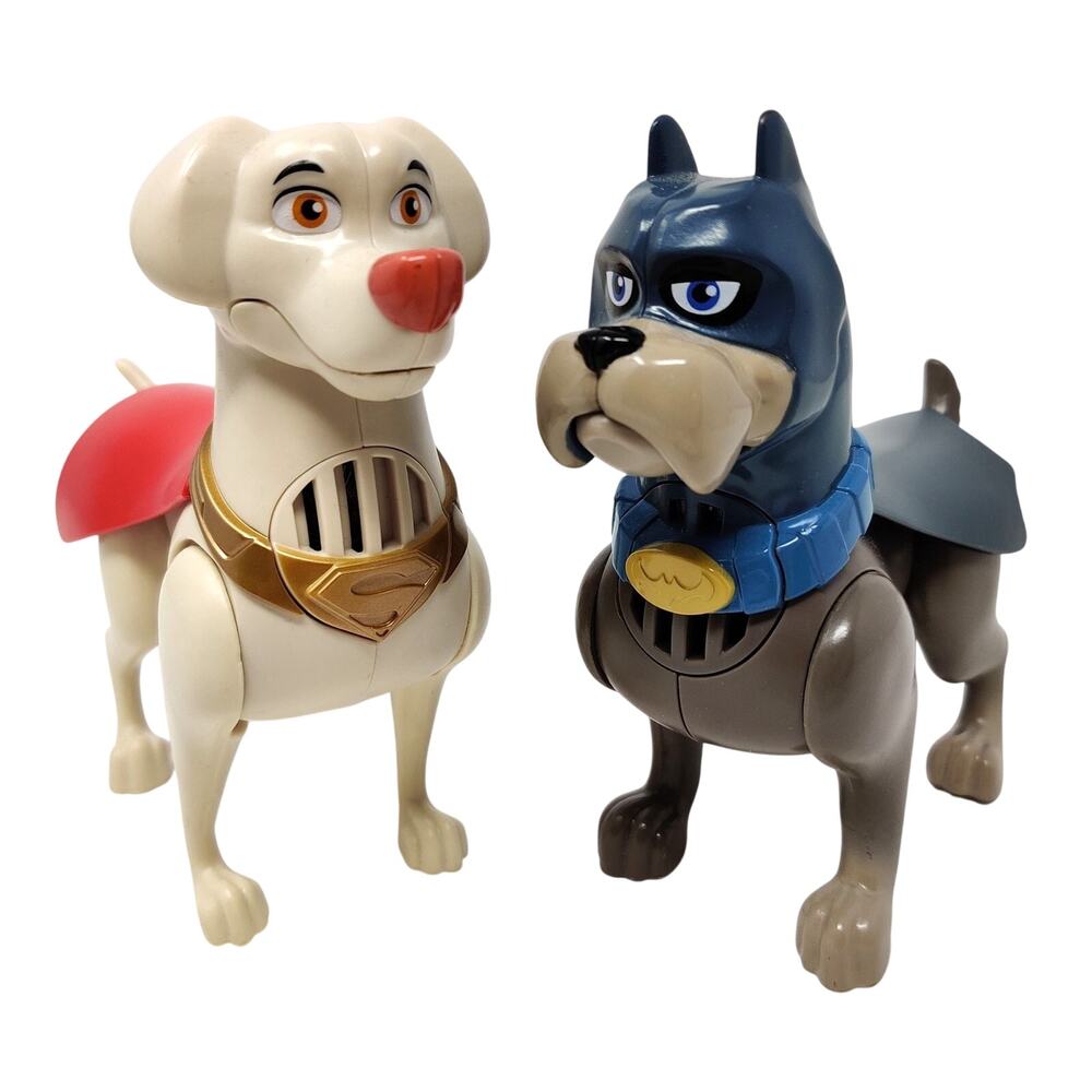 DC League of Super Pets Krypto & Ace Bat-Hound Talking Action Figures Working